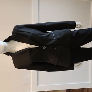 7th Avenue Design Studio New York & Company Black double button blazer